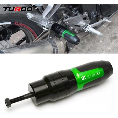 For KAWASAKI CNC Aluminum Motorcycle Exhaust Slider Crash Protector Z750 Z 750 2008 2009 2010 2011 2012 2013