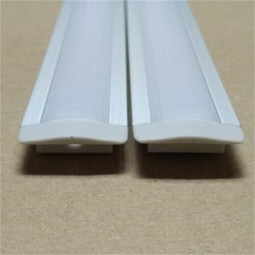 Free Shipping Aluminum Led Profile For Bar Led Strips 5630 5730 8520 10-12MM PCB Milky/ Transparent PC Cover