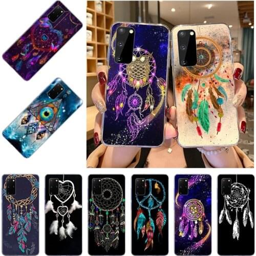 Dreamcatcher Soft TPU Silicone Phone Case For Samsung Galaxy Galaxy S20 Ultra Note 20 10 Pro 9 8 S10 Lite S9 S8 Plus S20FE Cover