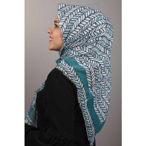 ERBİL PATTERNED LINEN FLAMLI SCARF-DESEN-02-RENK-06
