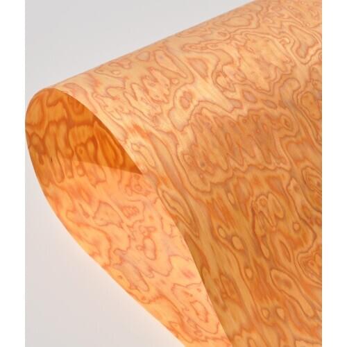 GREENLAND Burl Orange Wood Veneers size 250x58 cm table Veneer Flooring Furniture Natural Material Boat Decking Guitar