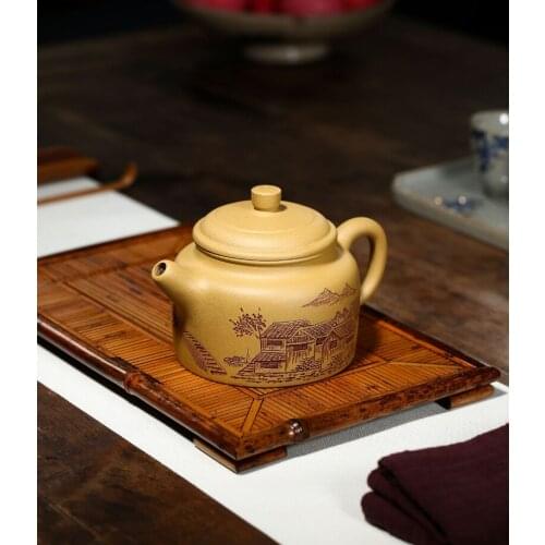 De Zhong Hu China Kettle Ceramic Teapot For Tea Puer Oolong Tea Set Handmade