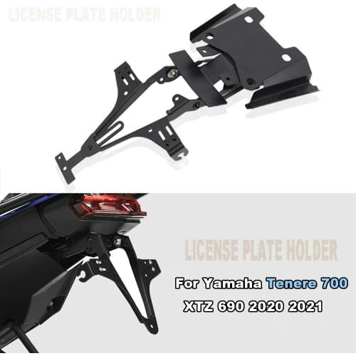 Motorcycle For Yamaha Tenere 700 Tenere700 NEW Rear License Plate Holder Bracket 2020 2021