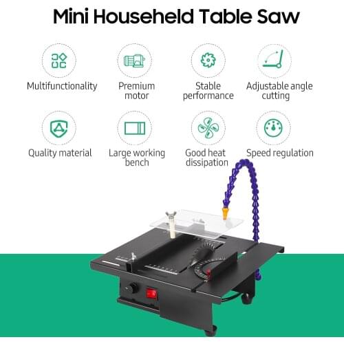 1800W Mini Table Saw 15000RPM Multifunctional Precision Desktop Saw Electric Grinding Polishing Cutting Machine DIY Woodworking
