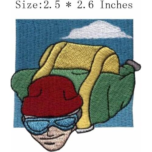 Parachute 2.5" wide embroidery patch for Bungee Jumping/High altitude/dangerous play