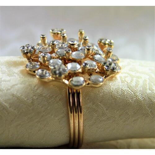 Qn17060503 crystal wedding napkin ring crystal napkin decoration ring and decoration napkin holder by free shipping