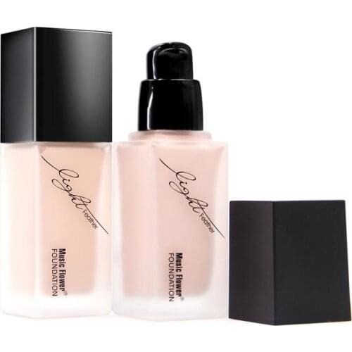 Music Flower Light Feather Bare Muscle Moisturizing Liquid Foundation Long-lasting Waterproof Concealer Foundation