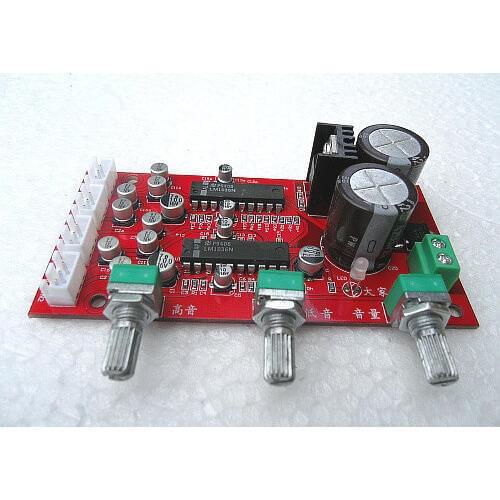 High quality 4.0 channel LM1036 tone board preamplifier board volume treble bass amplifier