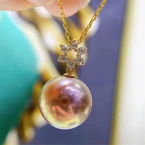 Factory Wholesale Real Solid S925 Sterling Silver Accessories DIY Jewelry Making Pearl Pendant For Women Charm Gift