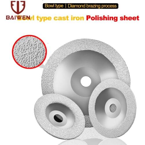 1pc Brazed Grinding Disc 100/125/150/180mm Diamond Cut Off Discs Grinding Wheel Cutter for Jade Marble Tile Glass Angle Grinder