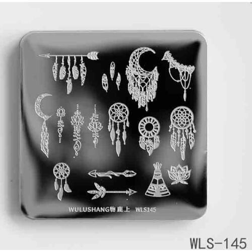 1PCS Nail Stamping Plate Catch Dream Animals Flowers Geometric Designs DIY Stamp Template Nail Art Manicure Plate Nail Tool