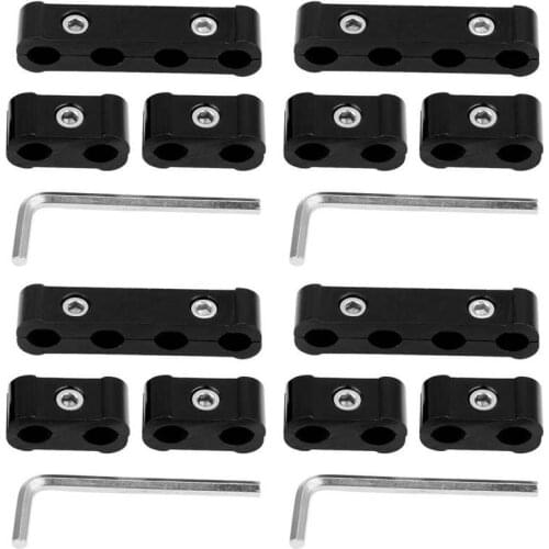 12 Pcs Aluminum Alloy Spark Plug Wire Separator 8mm 9mm 10mm Engine Wire Divider