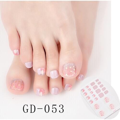 22 Tips/Sheet Shiny Nail Decoration Nail Adhesive Nail Accesoires Nail Art Decoration Nailart Sticker Adesivos Nail Tape