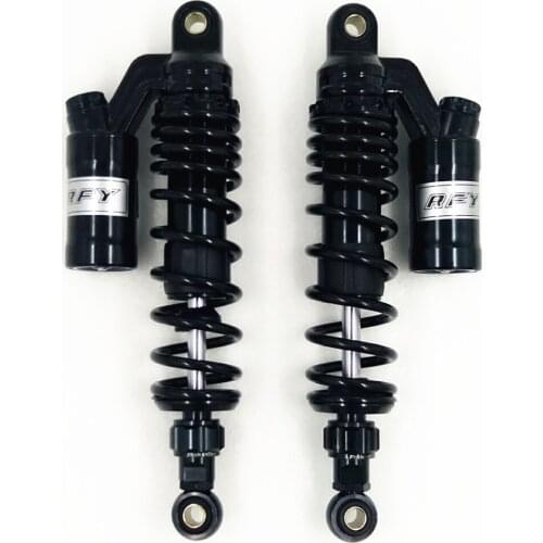 320mm 1Pair 7mm spring Nitrorgen Motorcycle Adjustable Shock Absorber for HONDA CB400 CX500 Yamaha Suzuki Kawasaki black
