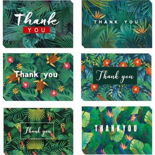 36pc(6set)/lot Green forest Thanksgiving Day,business wish festival celebration, greeting card, greeting card with envelope