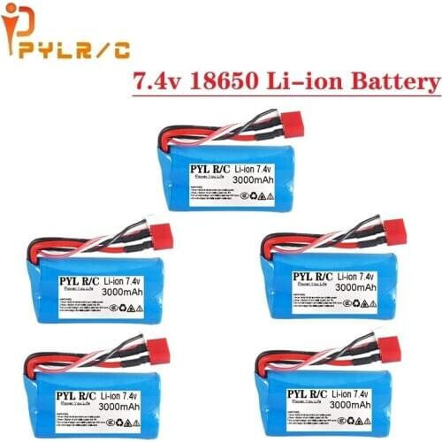 7.4V 2200mah/1500mah 18650 Battery for Wltoys 12428 12401 12402 12403 12404 12423 FY-03 FY01 FY02 rc toys parts 2S 7.4V battery