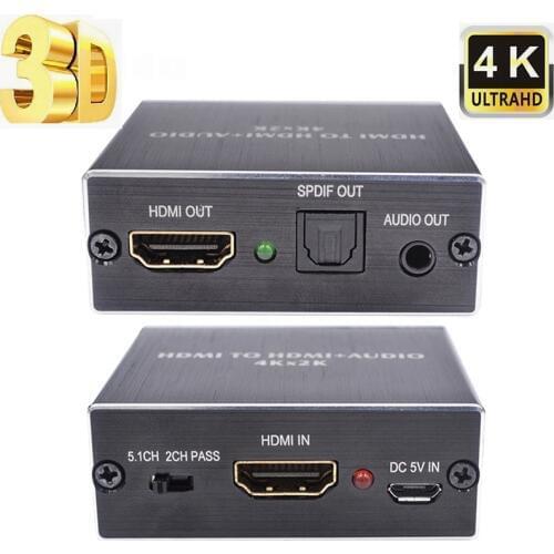 200set Mini AY78 HDMI Audio Extractor HDMI to HDMI/Optical TOSLINK SPDIF/3.5mm Audio Extractor Converter Splitter Adapter