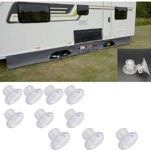 Tarpaulin Clip Tent Canopy Clip Buckle Awning Suction Cup Caravan Motorhome Organiser W/Securing Hooks Car Camping Accessories