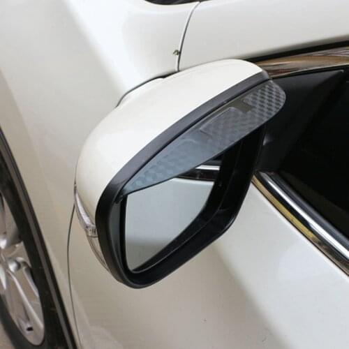 Foal Burning Car Carbon Fiber Rearview Mirror Cover Awnings Shelters Sticker for Nissan X-Trail T32 Qashqai J11 Murano 2015-2017