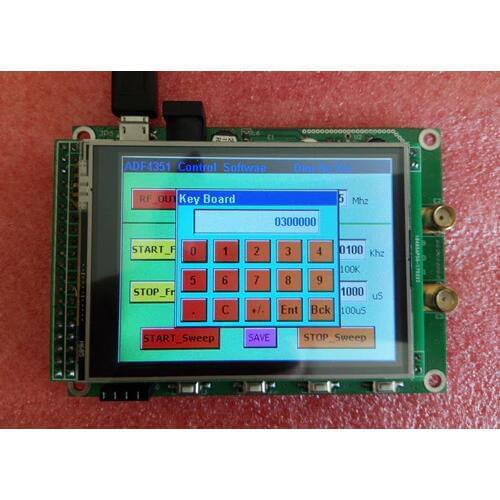 Signal Generator ADF4351 module TFT color touchscreen STM32 sweep frequency signal source W-CDMA TD-SCDMA WiMAX GSM PCS DCS DECT