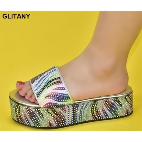 Italian Women Wedding Shoes Decorated with Rhinestone Ladies Shoes and Sandals 2021 Women Shoes Wedding Shoes for Women Bride