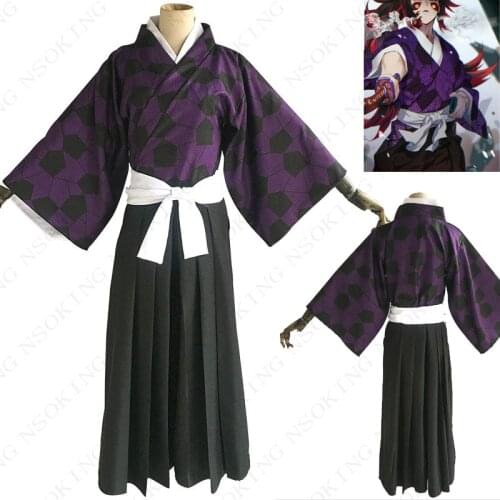 Anime Demon Slayer: Kimetsu no Yaiba Kokushibou Cosplay Costume Tailor Made