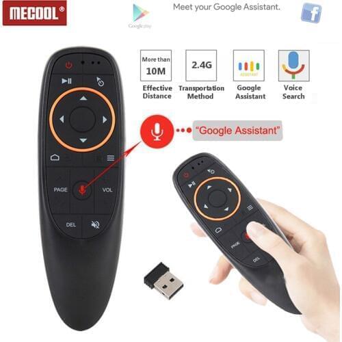 MECOOL G10 Air Mouse Voice Control 2.4GHz Wireless Google Microphone IR Gyroscope Sense Remote Control For Android Smart TV Box