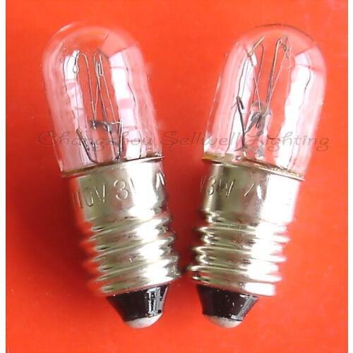 Miniature bulb 110v 3w e10 t10x28 3000h a593 sellwell lighting