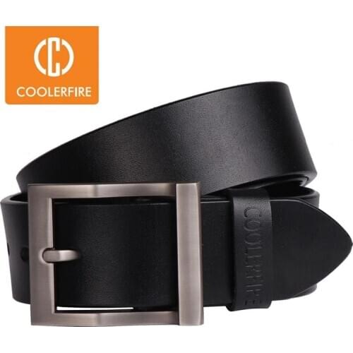 Coolerfire mens genuine leather belt designer belts men luxury strap male belts for men fashion pin buckle for jeans HQ0231