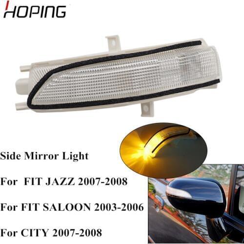 Hoping Car Outer Rearview Mirror Light Lamp For HONDA FIT JAZZ 2005 2006 2007 2008 CITY 2007 2008 Side Mirror Light