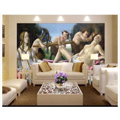 Customized 3d photo wallpaper 3d TV wallpaper murals Venus and Mars "classical background wall living room wallpaper decration