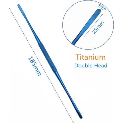 Titanium alloy Freer periosteal elevator double-ended ophthalmic surgical instruments round handle