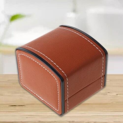 CPDD Luxury Faux Leather Watch Box With Pillow Package Case Bracelet Stand Holder New