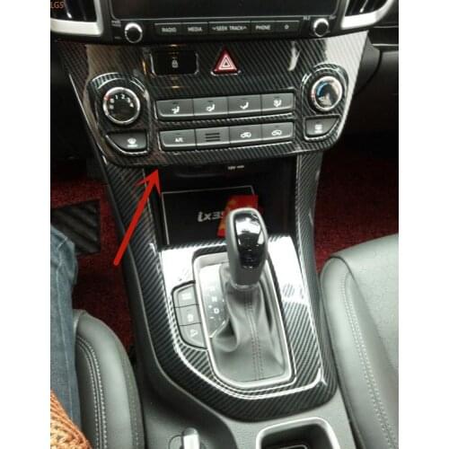 For Hyundai IX35 2018-2019 ABS Chrome/stainless steel air conditioning switch knob decorative panel anti-scratch Car styling