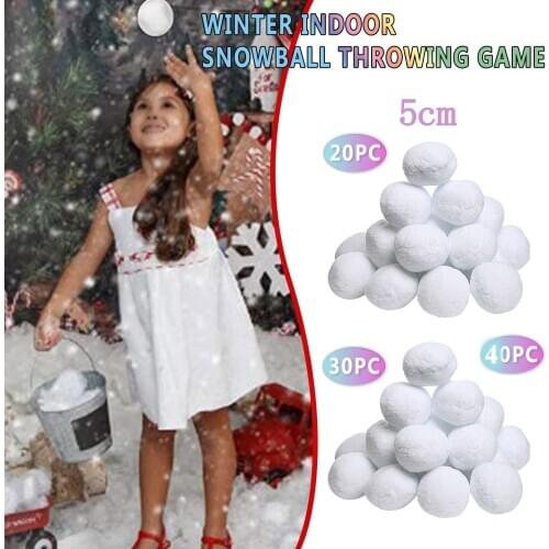5CM Soft And Pinchable Imitation Snowball Indoor Snowballs For Kid Snow Fight лепить снежки White simulation snowball gift M4