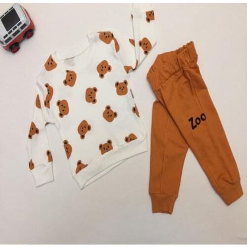 Unısex Baby Zoo 2li suit (Mustard color)