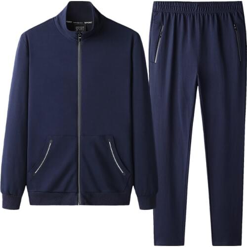 High Quality Men 2 Pcs Set Thick Hoodie Sets Male Casual Tracksuit Winter Zipper Warm Jackets Sweatpants Asian Size 7XL 8XL 9XL