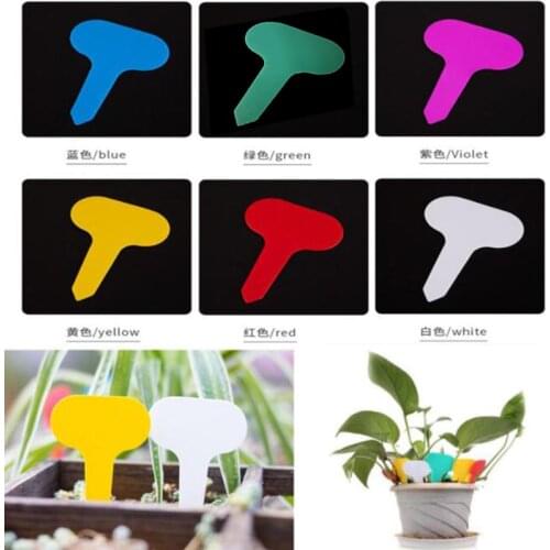 100pcs Colorful Plant Labels Tags Markers Garden Tools Vegetable Tags Sign PVC Gardening Stake Soil Paint Waterproof