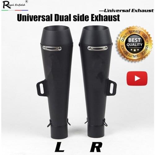51MM Left and Right Motorcycle Exhaust Muffler Muffler Pipe For Honda CBR1000 for Yamaha R6 for Kawasaki Exhaust with DB killer
