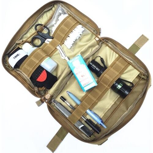 600D Nylon Airsoft Tactical Military Modular MOLLE Small Utility Pouch Mini EDC Bag Waterproof First Aid PouchPouch Case