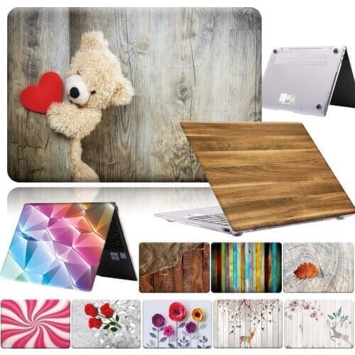 High-quality Laptop Case for Huawei MateBook X Pro 13.9 2019/ Honor MagicBook (14/15)/MateBook X 2020 with Wood and 3D Pattern
