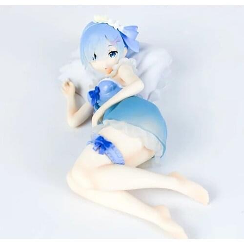 Anime Re Life In A Different World From Zero Remu Sleeping Position Ver PVC Action Figure Collectible Model Doll Toy 19cm