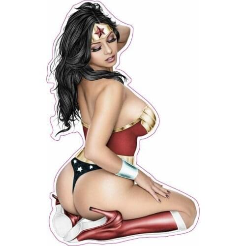 Fuzhen Boutique Decals Exterior Accessories Naked Woman Superhero Ver Up Girl Decal Fashion Car Sticker Vinyl Decal Graphic
