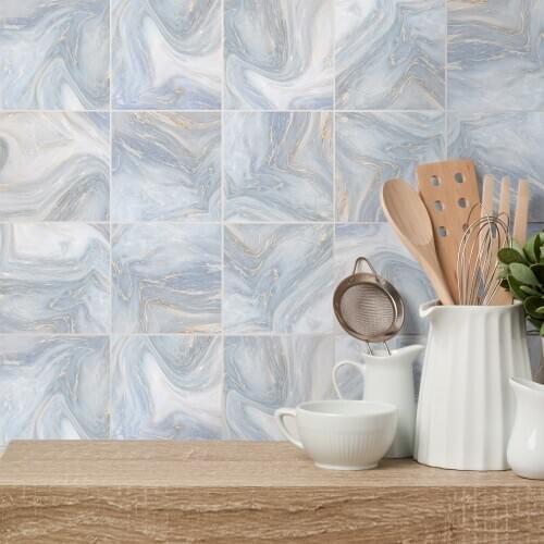 Wallpaper TS073 Funlife Marble Tile In Bathroom Bath