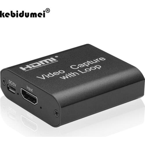 USB2.0 4K 1080P HDMI-compatible Capture Card For PS4 Game Recording Video Capture with Loop Output For Youtube Live Streaming