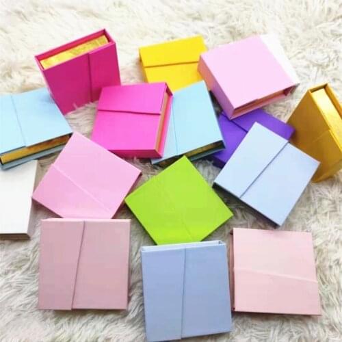 25mm mink eyelashes case box wholesale Double door box false eyelash packaging box lash boxes packaging custom logo faux cil box