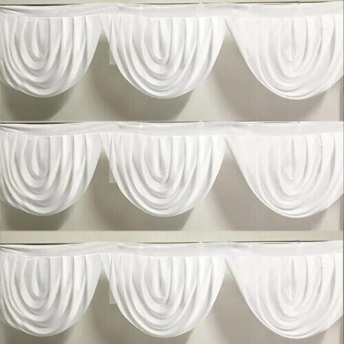 Colorful Custom Swag Valance Drape For Wedding Backdrop Curtain Swags Stage Background Event Party Banquet Decoration