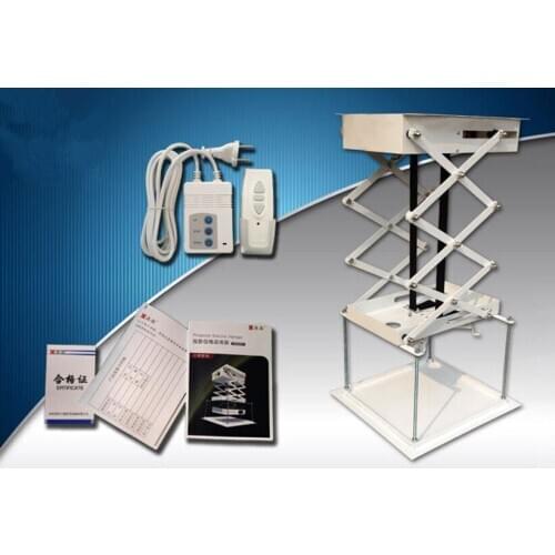 CE Projector Bracket Motorized Electric Projector Lift with Remote Control 75cm
