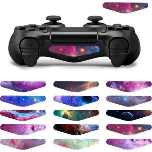 LED Light bar Skin Sticker For PS4 Controller Gamepad light Cover Vinyl Decal For Playstaion4 Game Controller