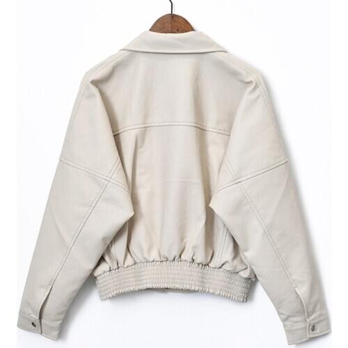 New Women Faux Leather Jacket Vintage Motorcycle Jackets Female Short Pu Jacket Street Leather Coat